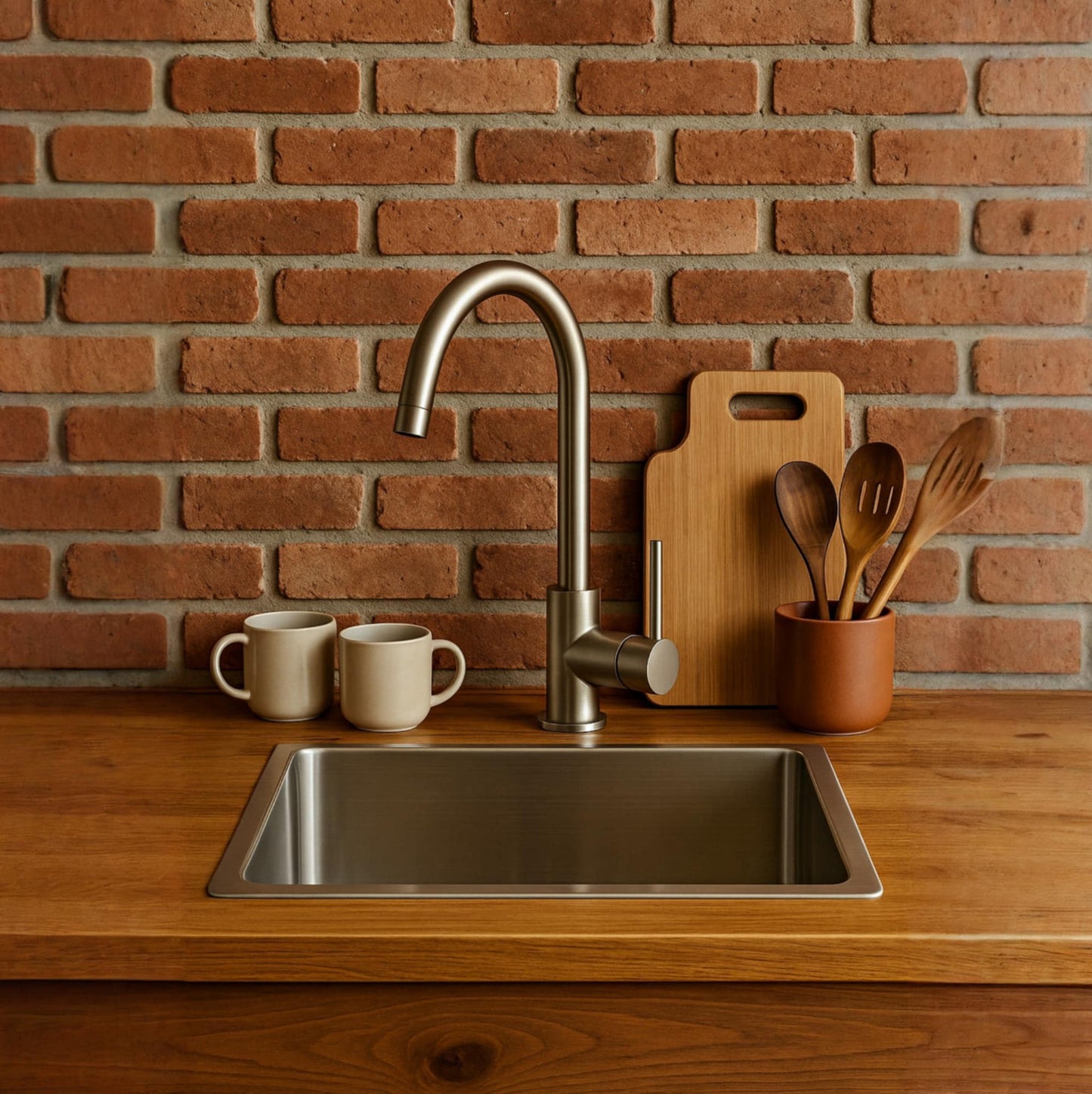 Round Handle Gooseneck Kitchen Faucet | JT 5455 R