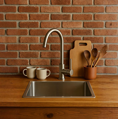 Round Handle Gooseneck Kitchen Faucet | JT 5455 R