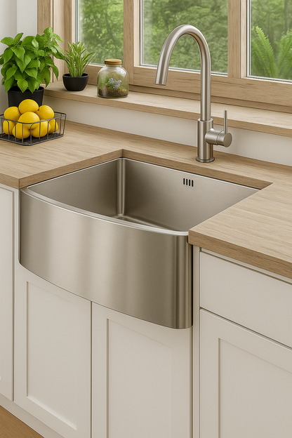 Single Tub Farmhouse Kitchen Sink | ARS 2420C