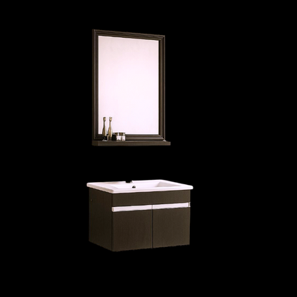 Sento ST 3055 Glossy Black Stainless Vanity Set