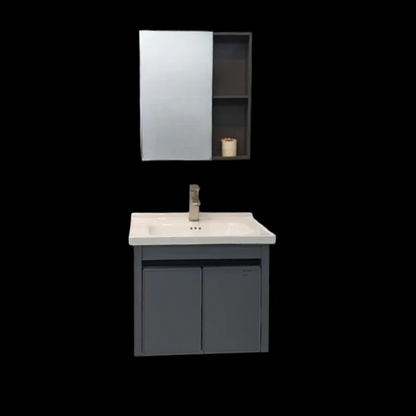 YC 920 Aluminum Matte Gray Vanity Set