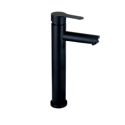 Short Lavatory Faucet Black Flat Handle | JT 5060 BK FT