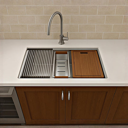 Undermount Workstation Stainless Steel Kitchen Sink | RST 3019C ED