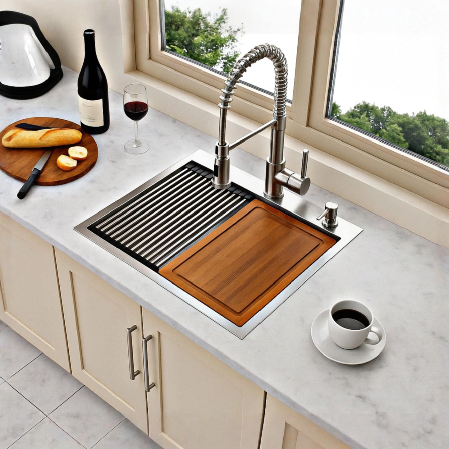 Undermount Workstation Stainless Steel Kitchen Sink | RST 6450 ED